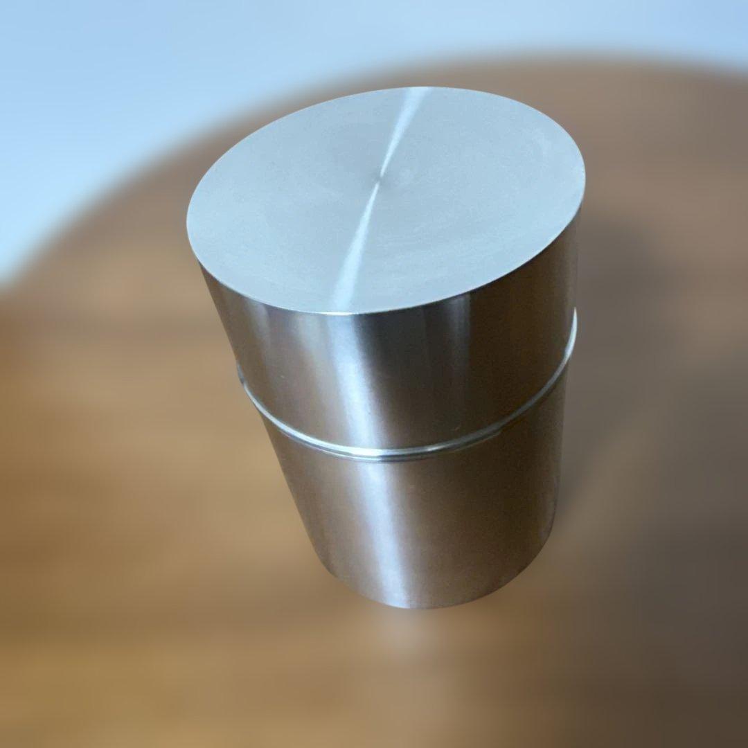 極上 純錫 茶器揃(茶筒1 茶托5)