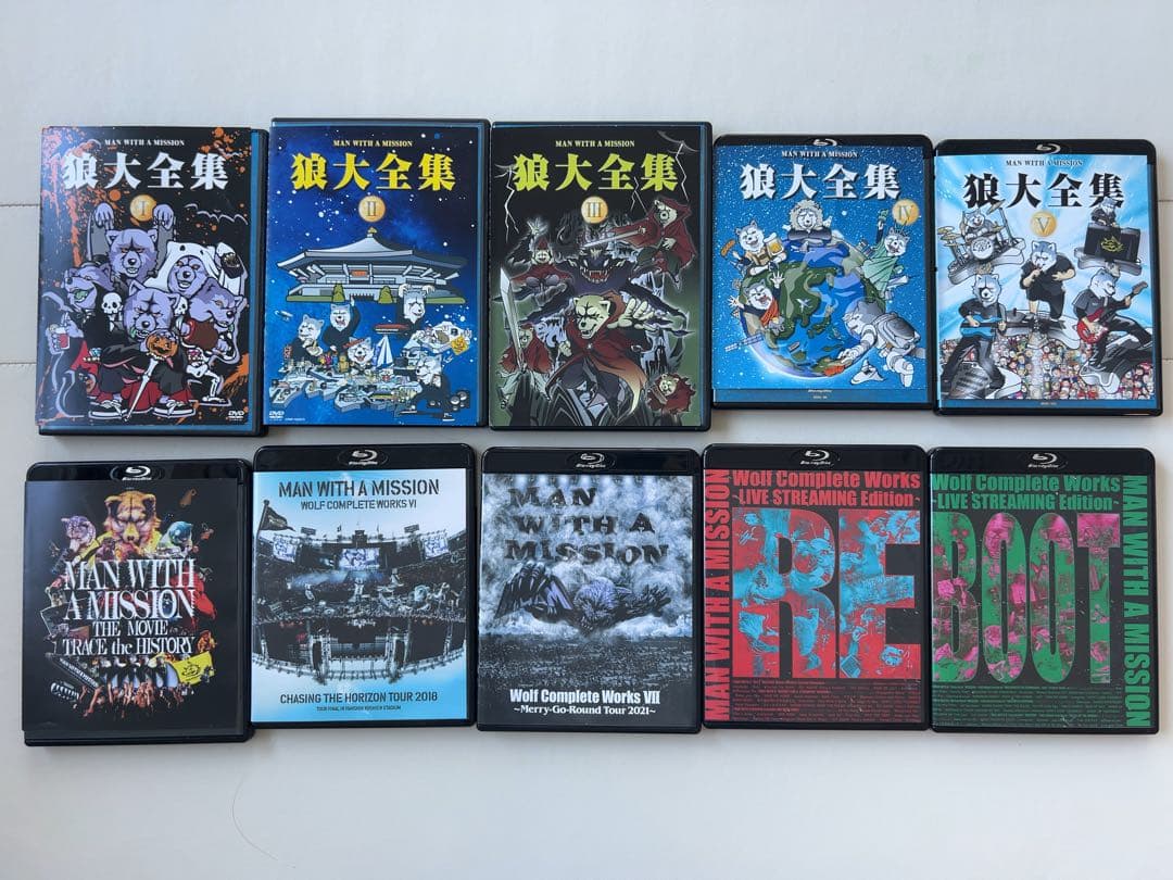MAN WITH A MISSION DVD&Blu-ray セット 狼大全集等