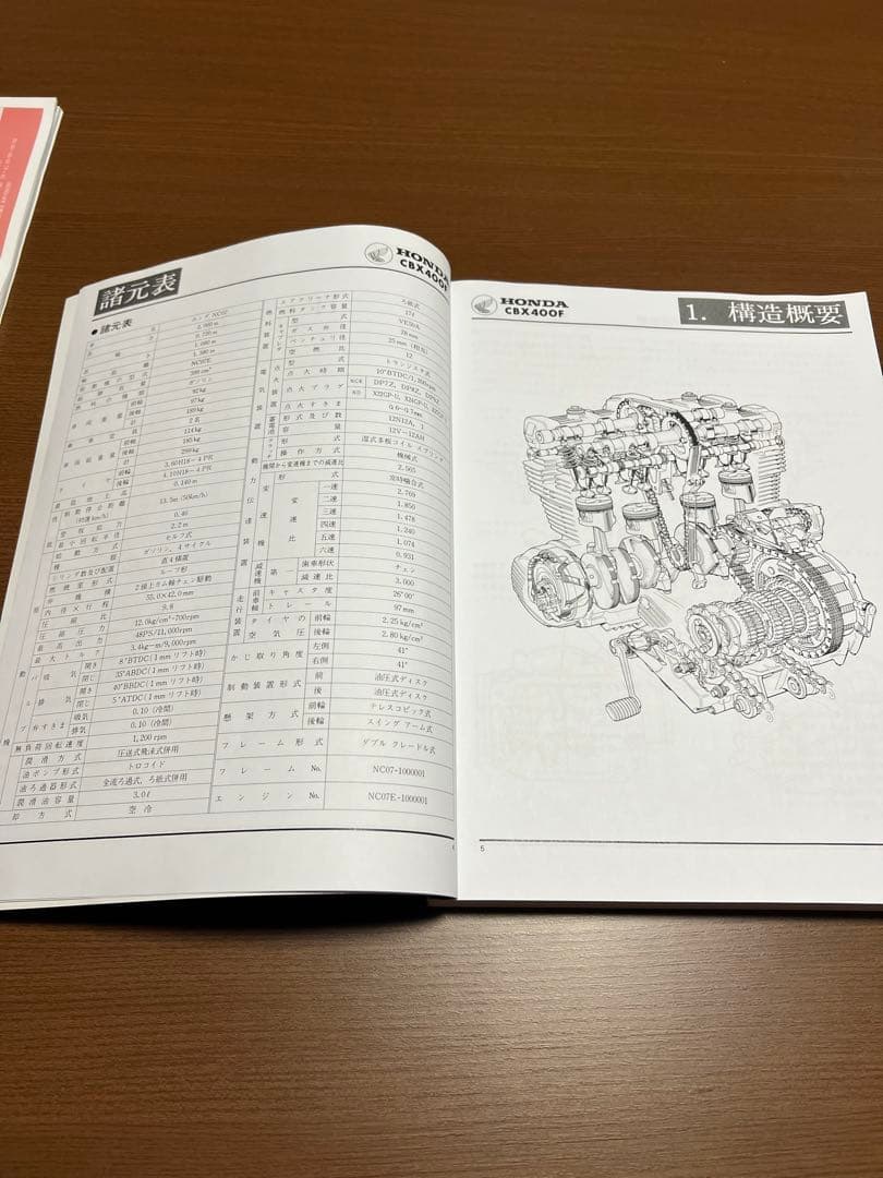 HONDA CBX400F サービスマニュアル