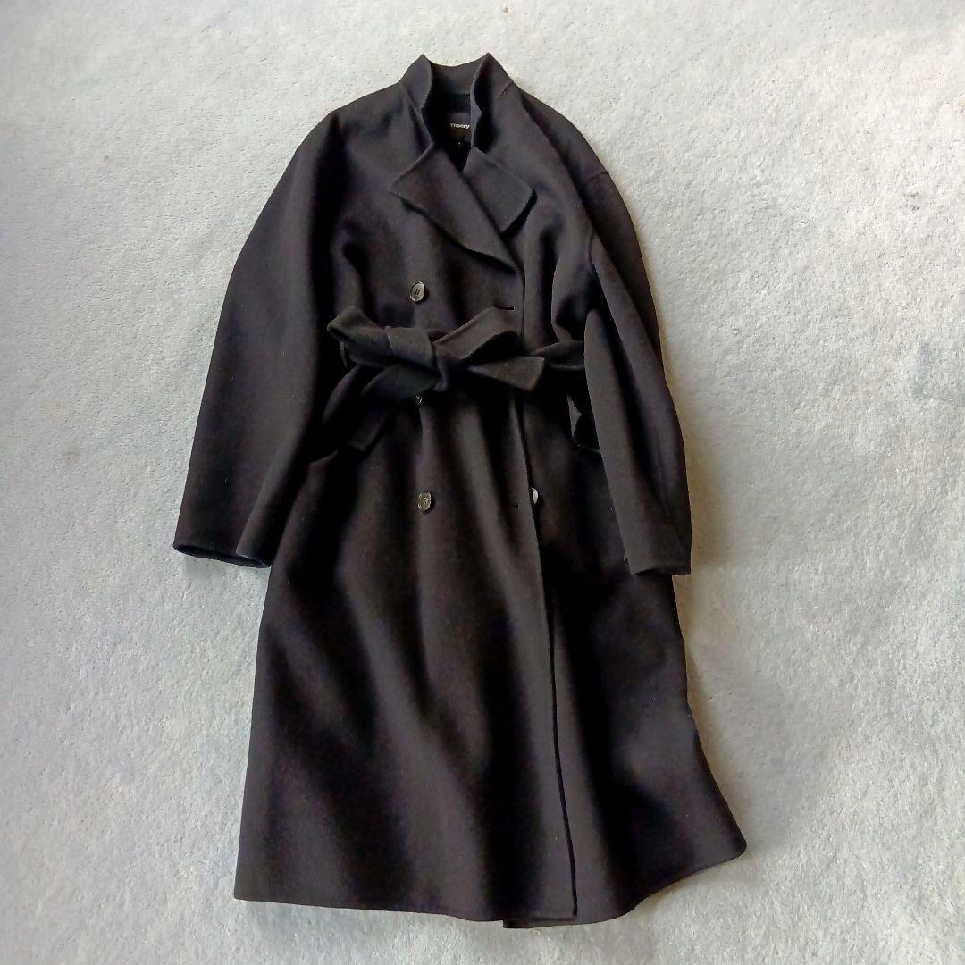 Theory ダブルフェイス ベルト　ロングコート
