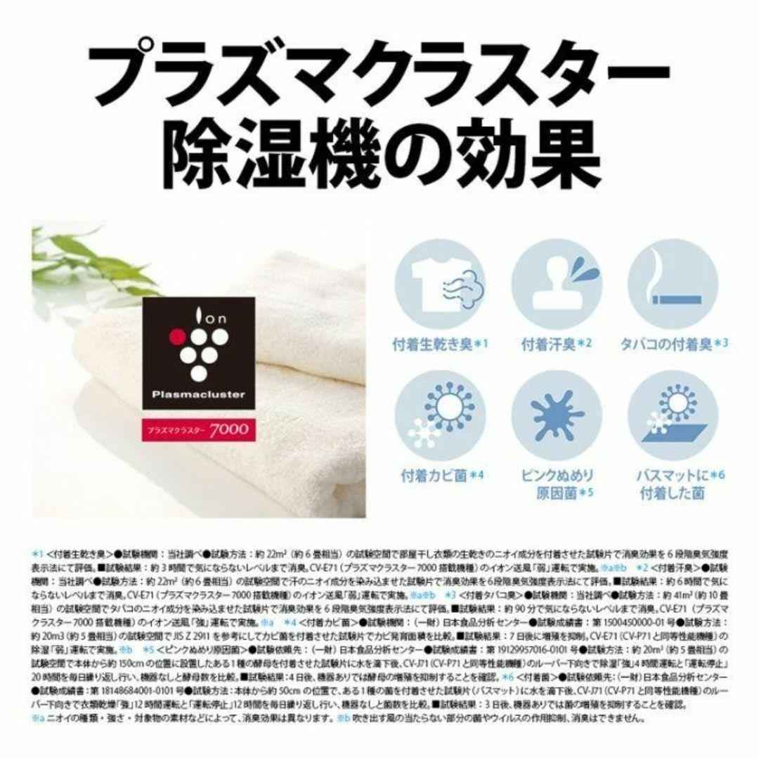 SHARP CV-P71-W プラズマクラスター除湿機 新品未開封