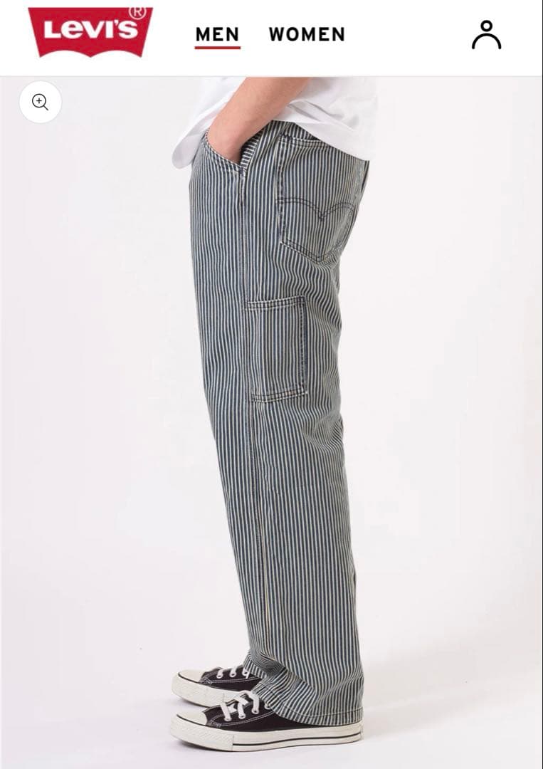 (超美品)WORKWEAR 568ルーズストレート カーペンター 33インチ