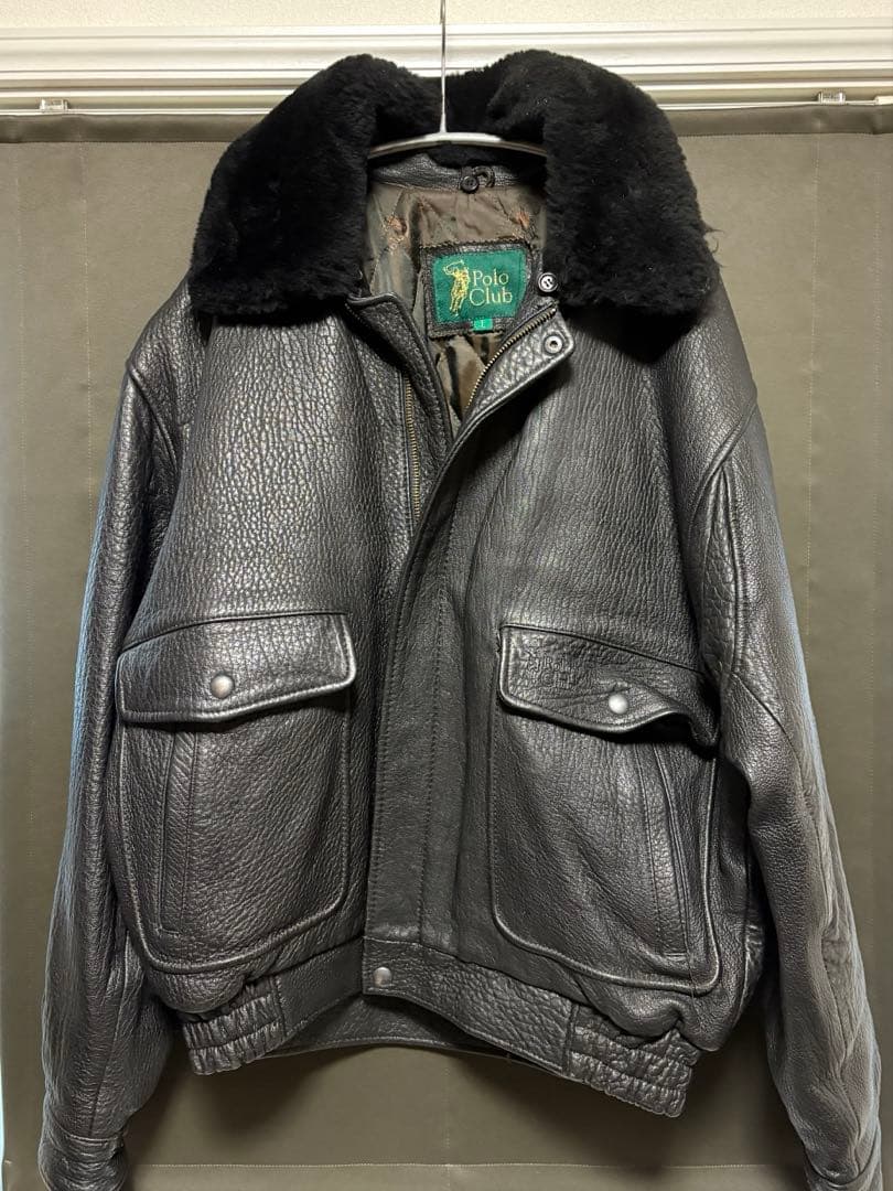 ジャケット・アウター Polo club leather flight jacket