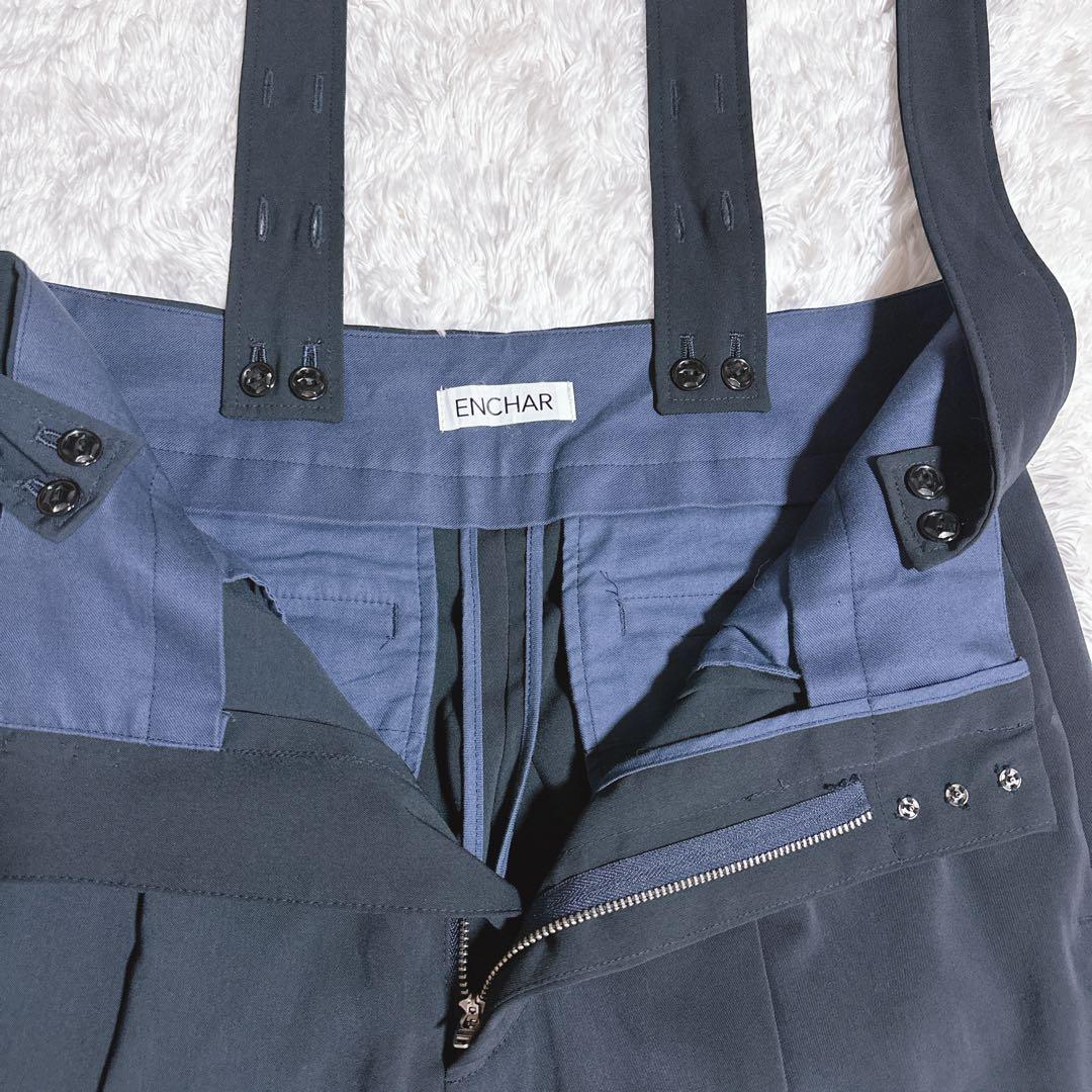 完売品！ enchar エンチャール サロペットパンツ ネイビー フリーサイズ