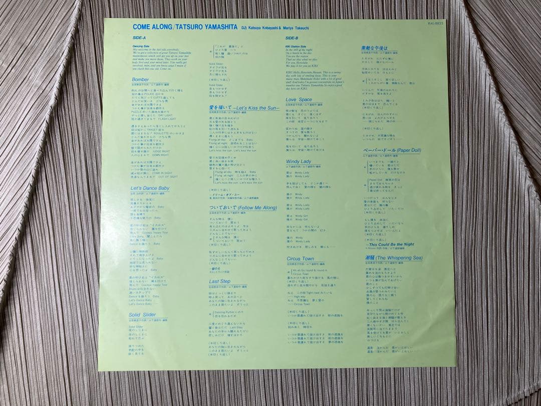 山下達郎「COME ALONG」希少限定ピクチャー・レコード