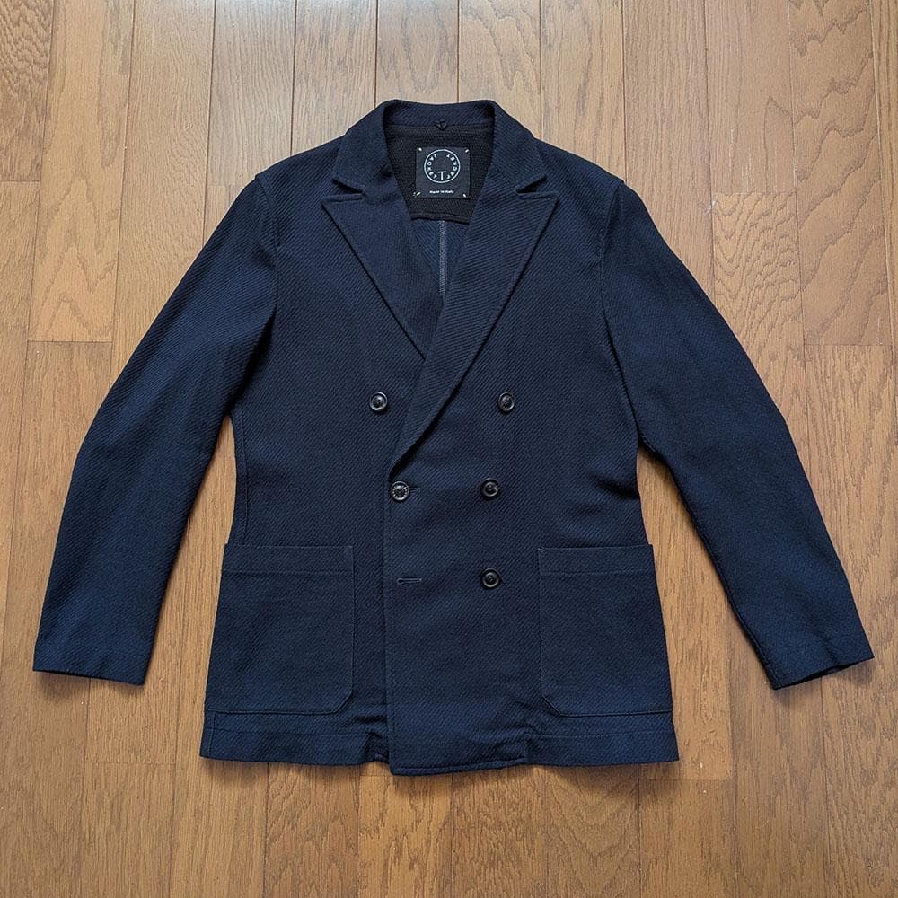 Masamichi　T-JACKET　ダブルジャケット　ネイビー　XS