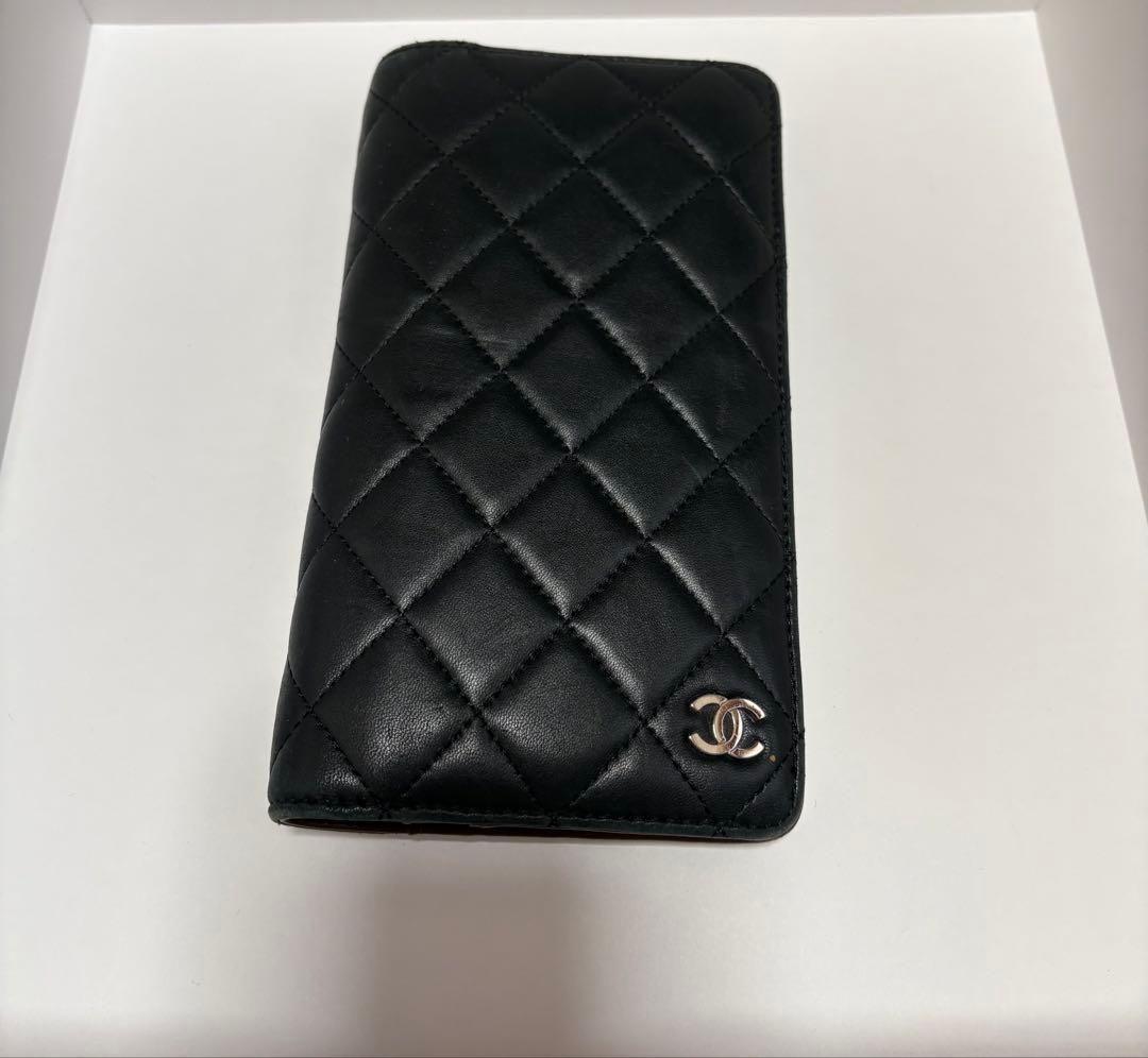 CHANELシャネル マトラッセ ラムスキン 手帳カバー