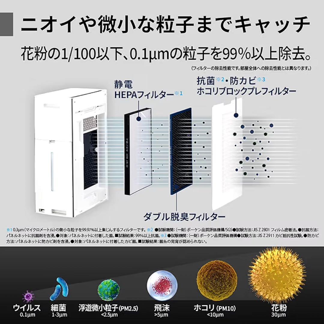 2024年製SHARP NEXT加湿空気清掃機 ホワイト　KI-SX70-W