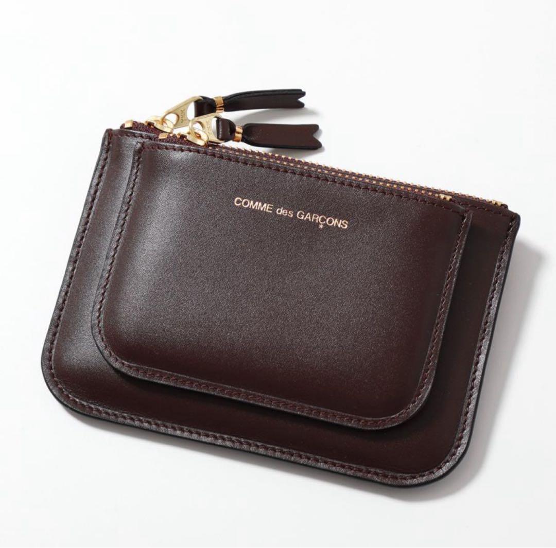 コムデギャルソン　OUTSIDE POCKET ZIP POUCH / ブラウン
