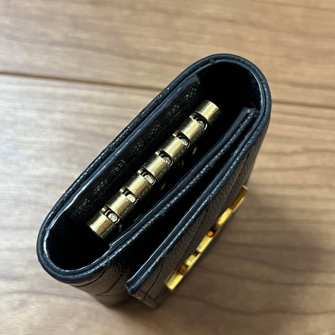 YSL ブラック レザー 6連 キーケース