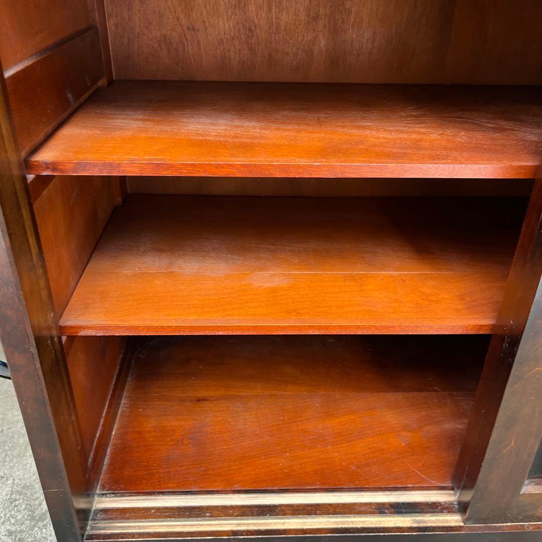 【北海道民芸家具】重厚な樺材のシューズボックス 下駄箱 靴箱 収納 レトロ