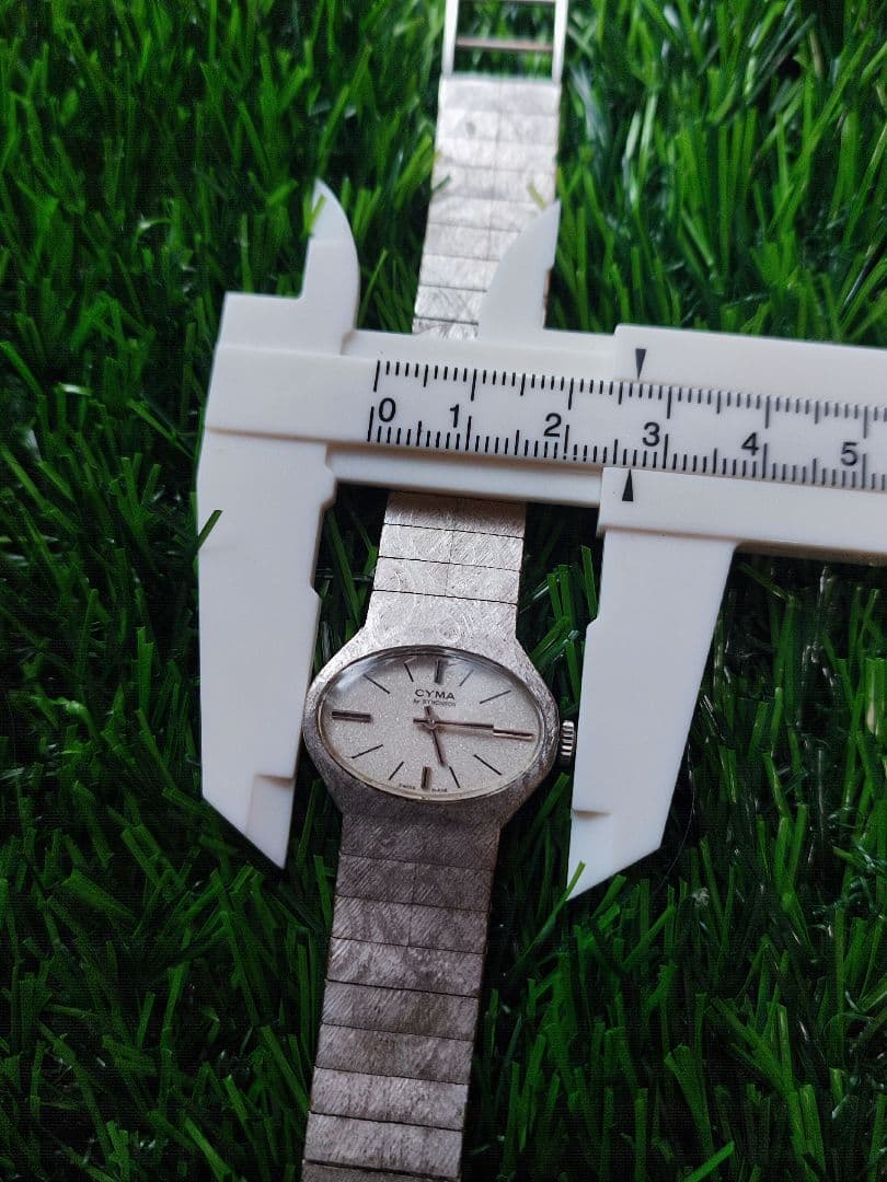 CYMA ホワイトゴールドメッキ、ユニークなエッチングデザイン