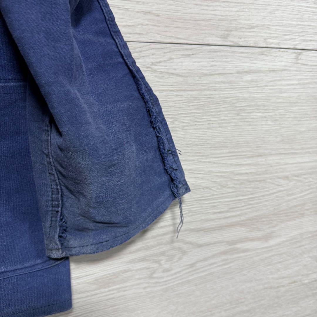 50s〜60s フレンチワークジャケット モールスキン フランス製 フェード