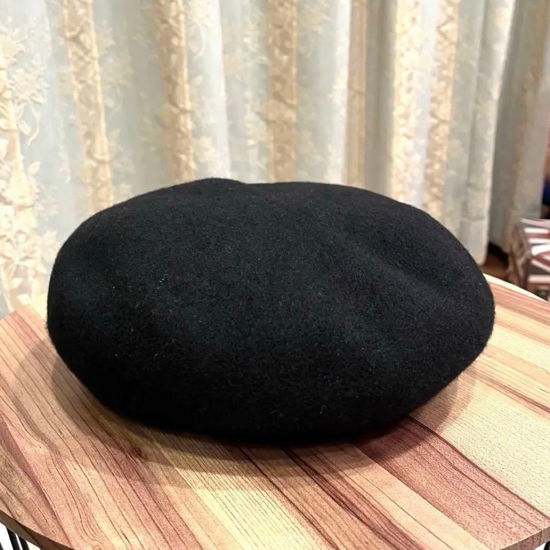 ✨希少✨良品✨ヴィヴィアンウエストウッド ベレー帽 ウール オーブ刺繍 ブラック