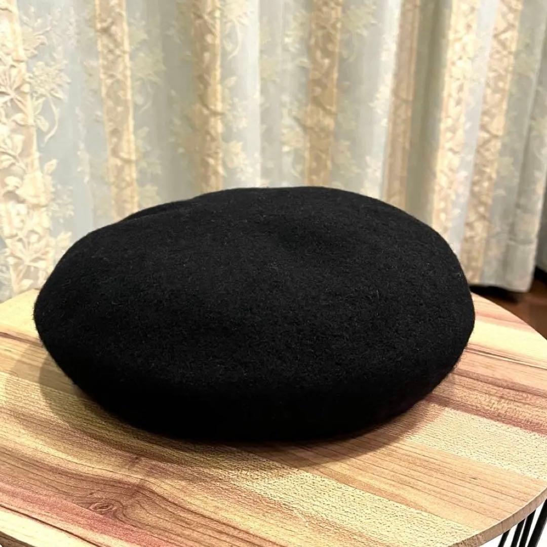✨希少✨良品✨ヴィヴィアンウエストウッド ベレー帽 ウール オーブ刺繍 ブラック