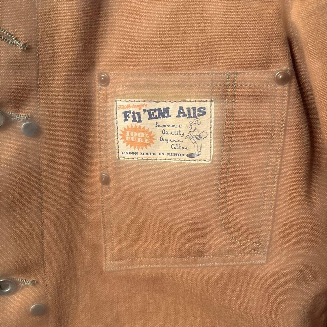 『希少』ブラウンダック　カバーオール　日本製　フェード　カーハート