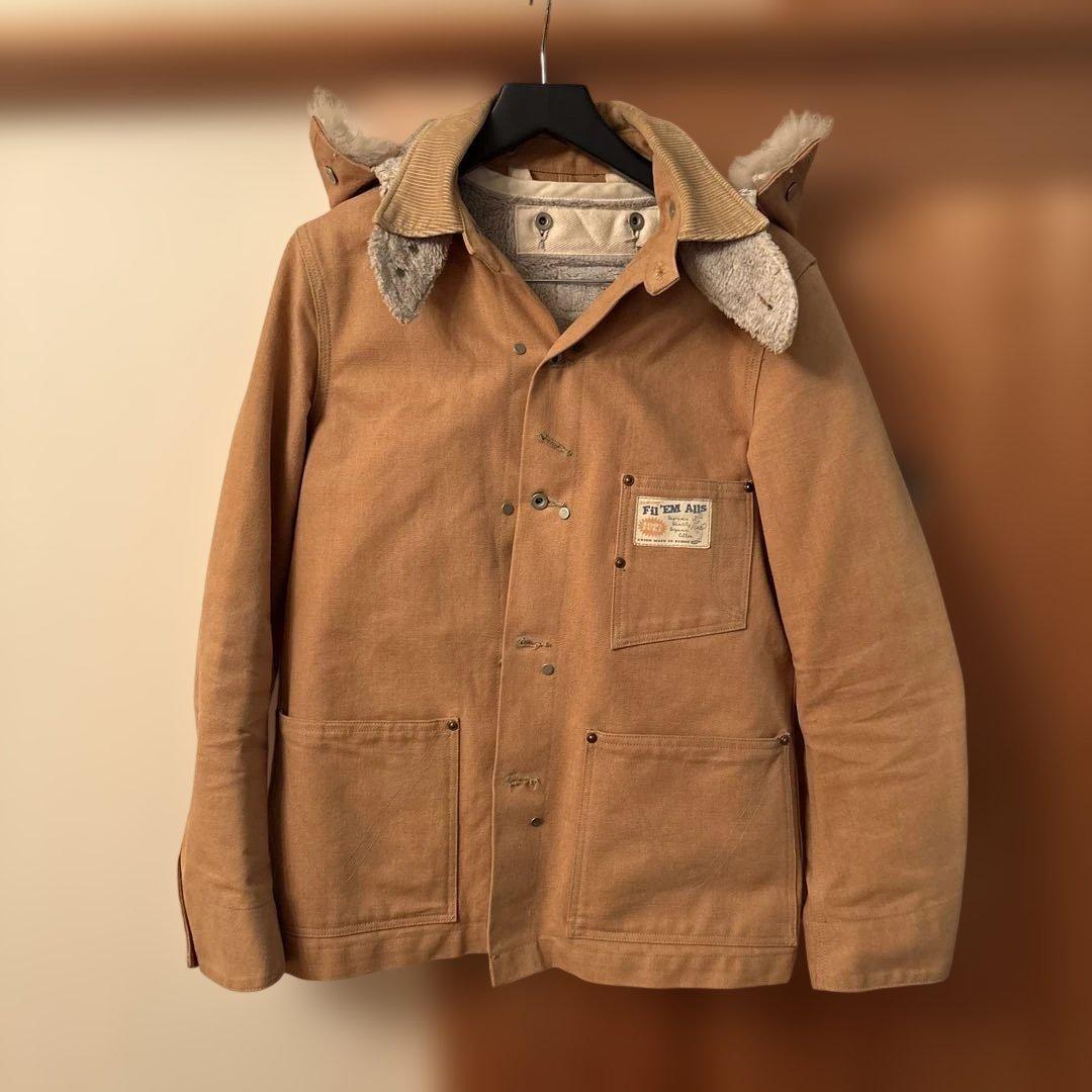 『希少』ブラウンダック　カバーオール　日本製　フェード　カーハート