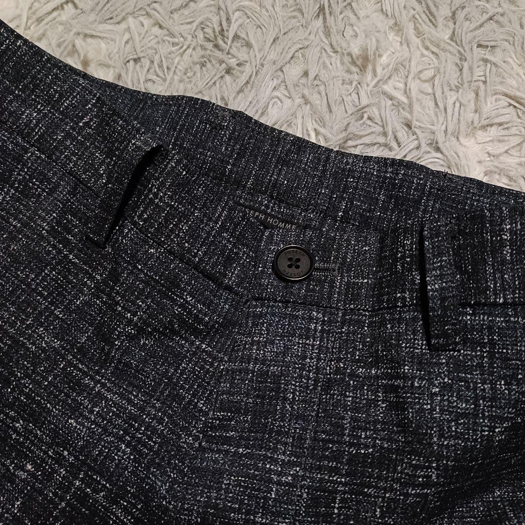 ジョゼフオム スーツ セットアップ クールドッツ ストレッチ ネイビー