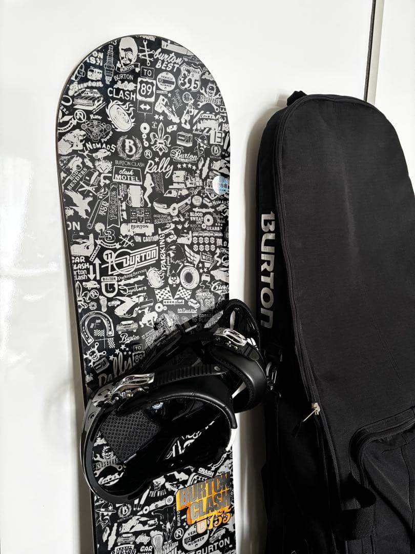 Burton スノーボード ケース&バインディング付き