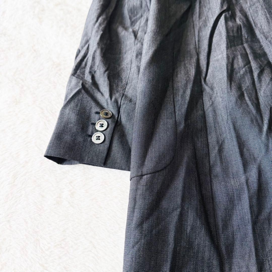 【美品】 マックスマーラ チェスターコート 38 ウール グレー ロング 銀タグ