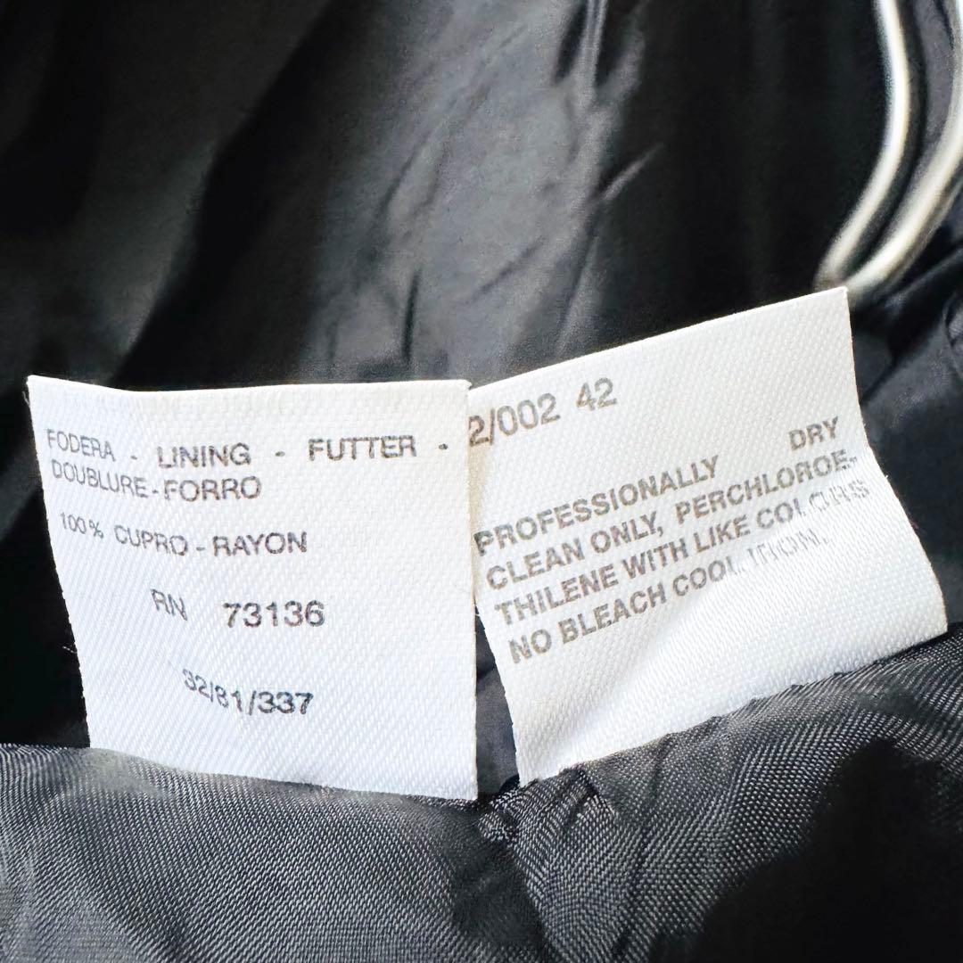 【美品】 マックスマーラ チェスターコート 38 ウール グレー ロング 銀タグ