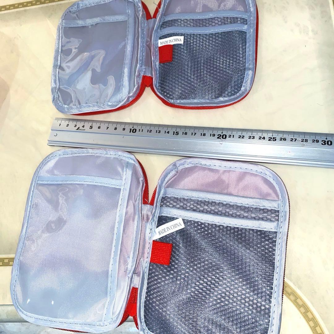 救急3点セット　口紅リップケース　メガネケース　薔薇　手描き　トールペイント