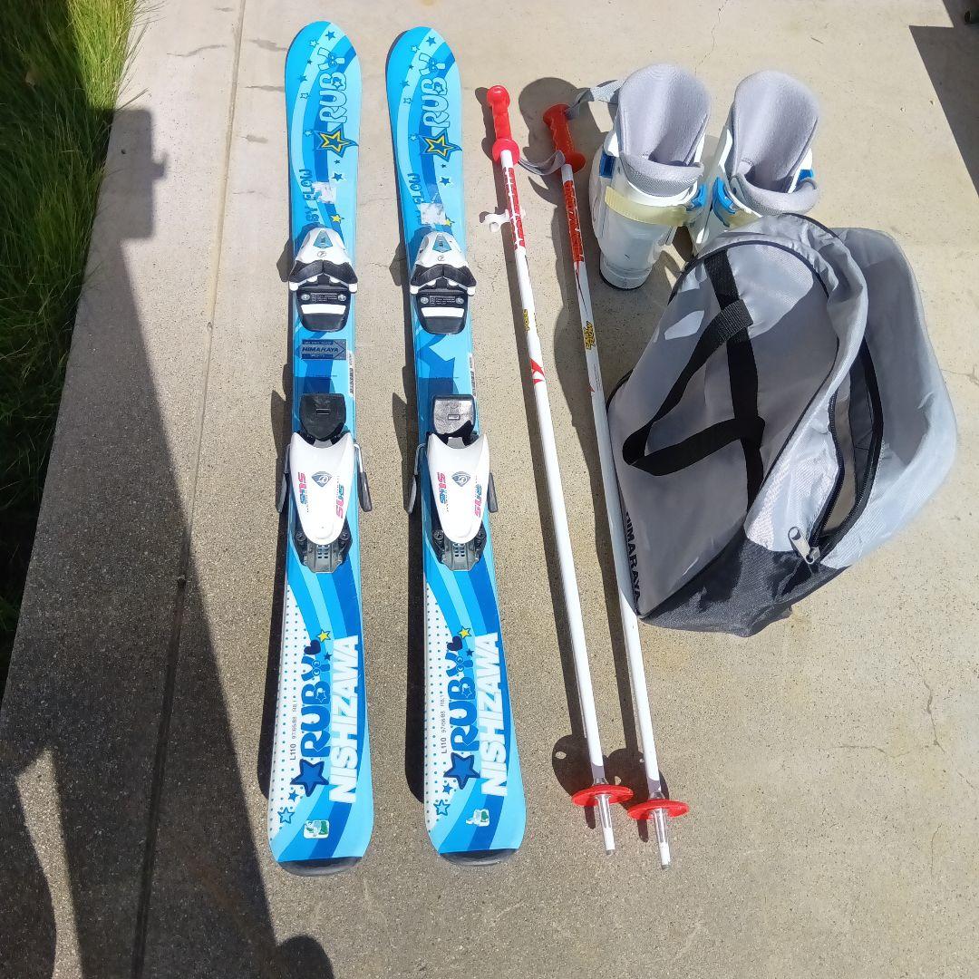 ★最終価格★ジュニア　スキー板　NISHIZAWA　ストック　ブーツブーツバッグ