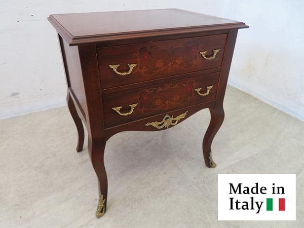 美品■イタリア■AGGIORO■象嵌細工■サイドチェスト/サイドテーブル