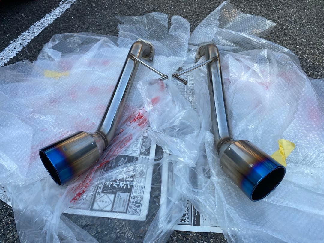 V37 スカイライン スリーキャッツ ストレートマフラー　リアピース