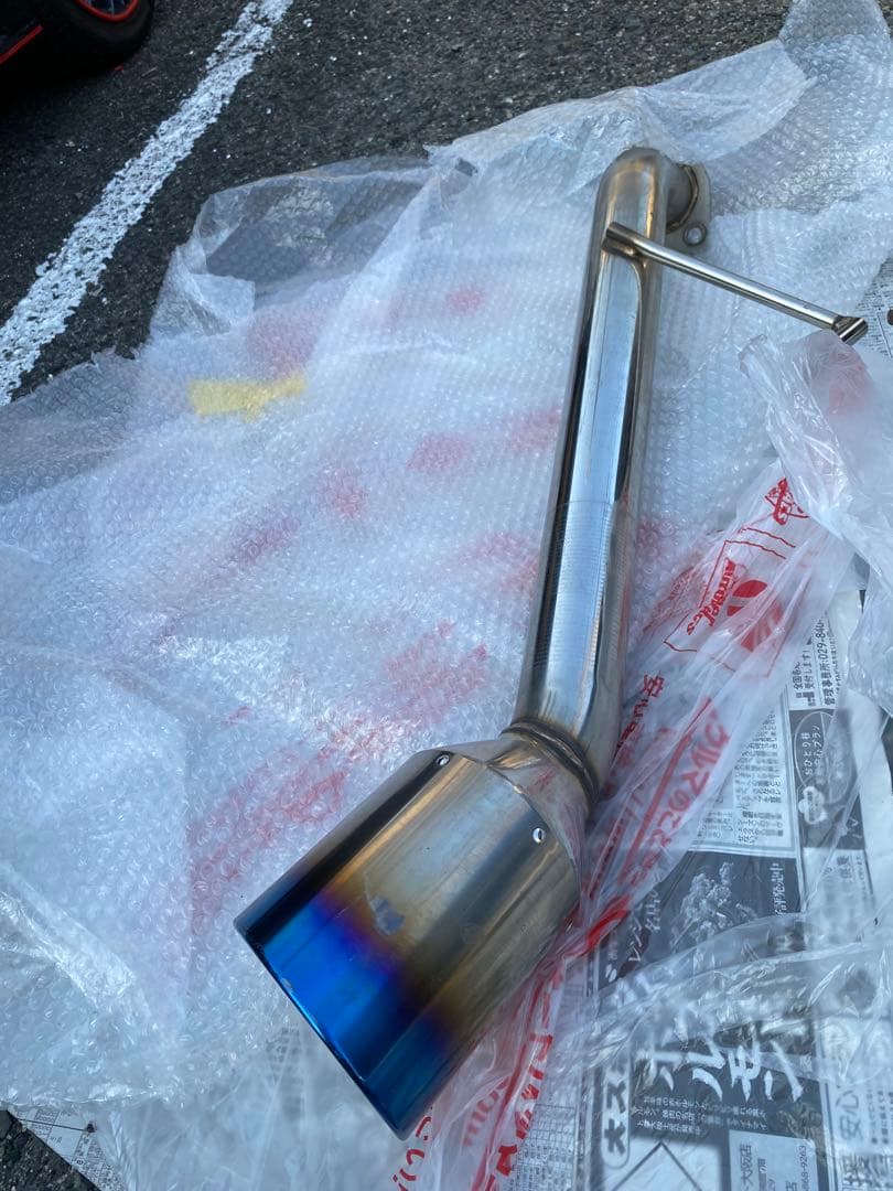 V37 スカイライン スリーキャッツ ストレートマフラー　リアピース