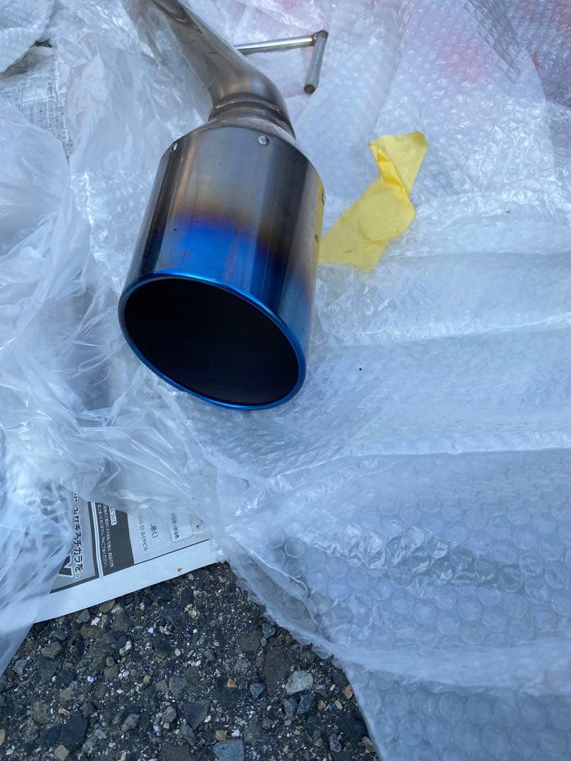 V37 スカイライン スリーキャッツ ストレートマフラー　リアピース