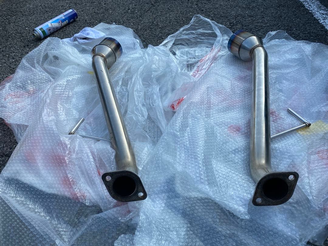 V37 スカイライン スリーキャッツ ストレートマフラー　リアピース