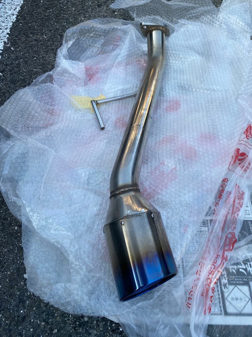 V37 スカイライン スリーキャッツ ストレートマフラー　リアピース