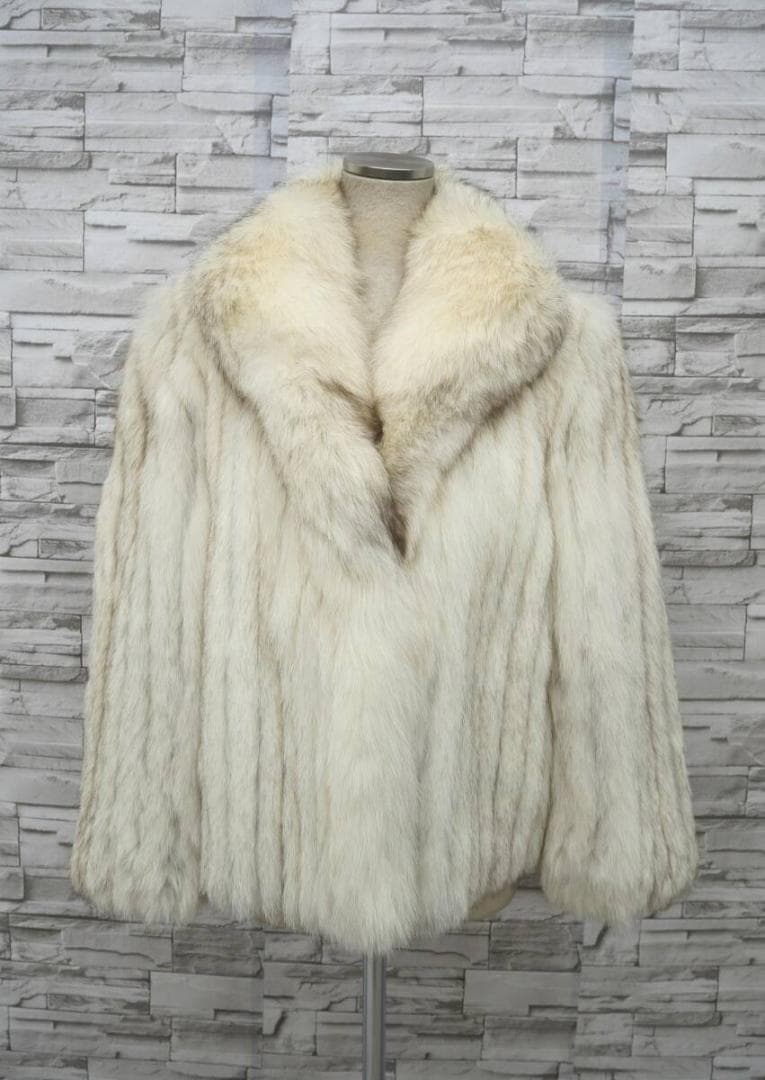 SAGA FOX サガフォックス ブルーフォックス ファーコート 毛皮 銀サガ