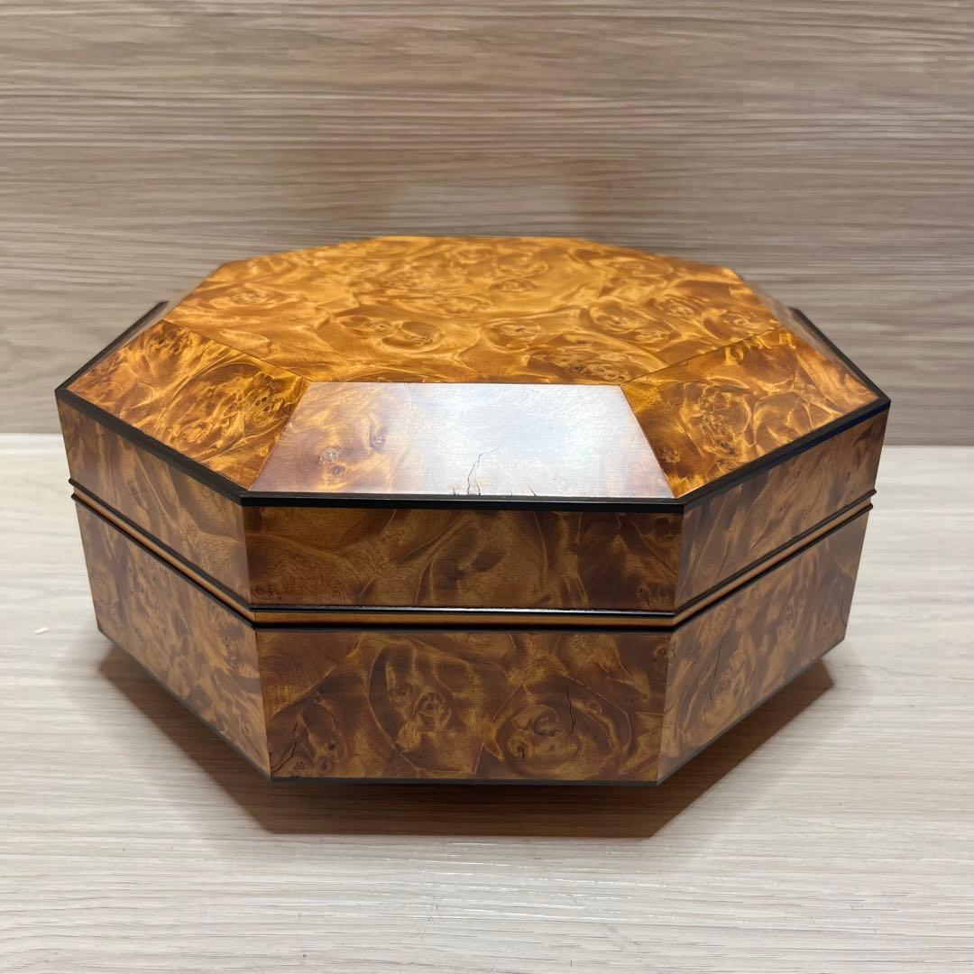 ラ*ラ様 工芸品　栃拭漆八稜筥