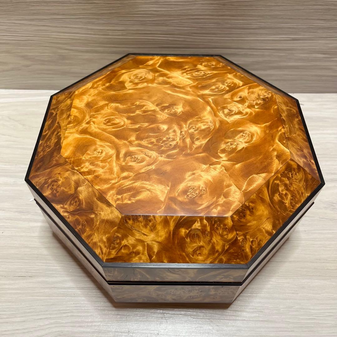 ラ*ラ様 工芸品　栃拭漆八稜筥