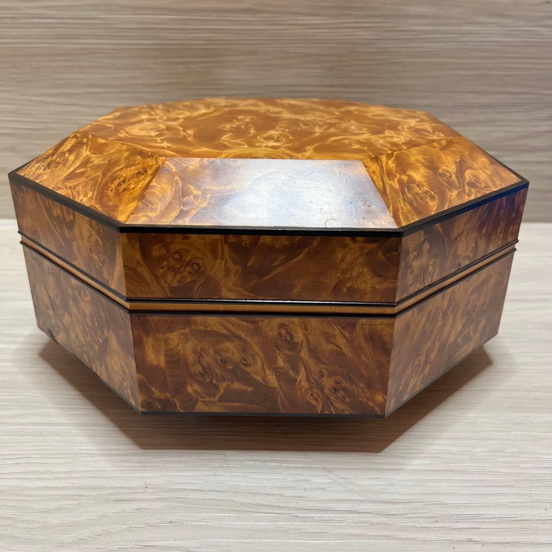 ラ*ラ様 工芸品　栃拭漆八稜筥