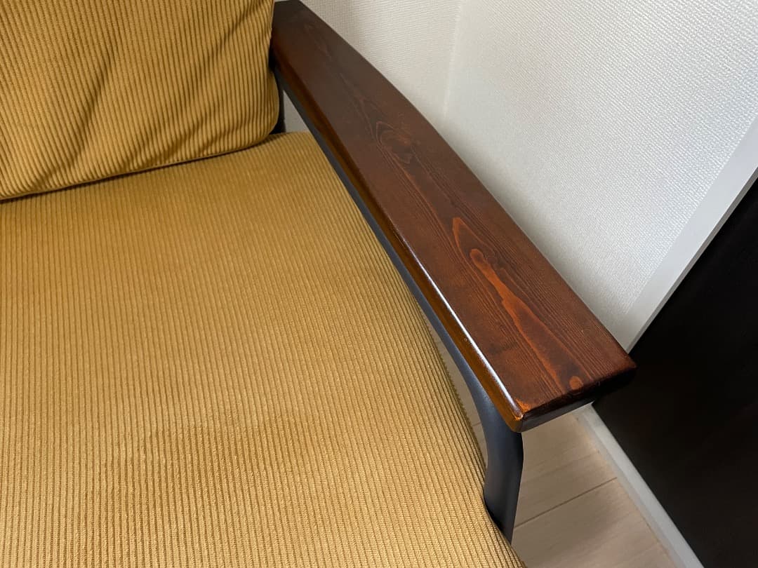 【幅165cm】Basquiat 3人掛けコーデュロイソファ