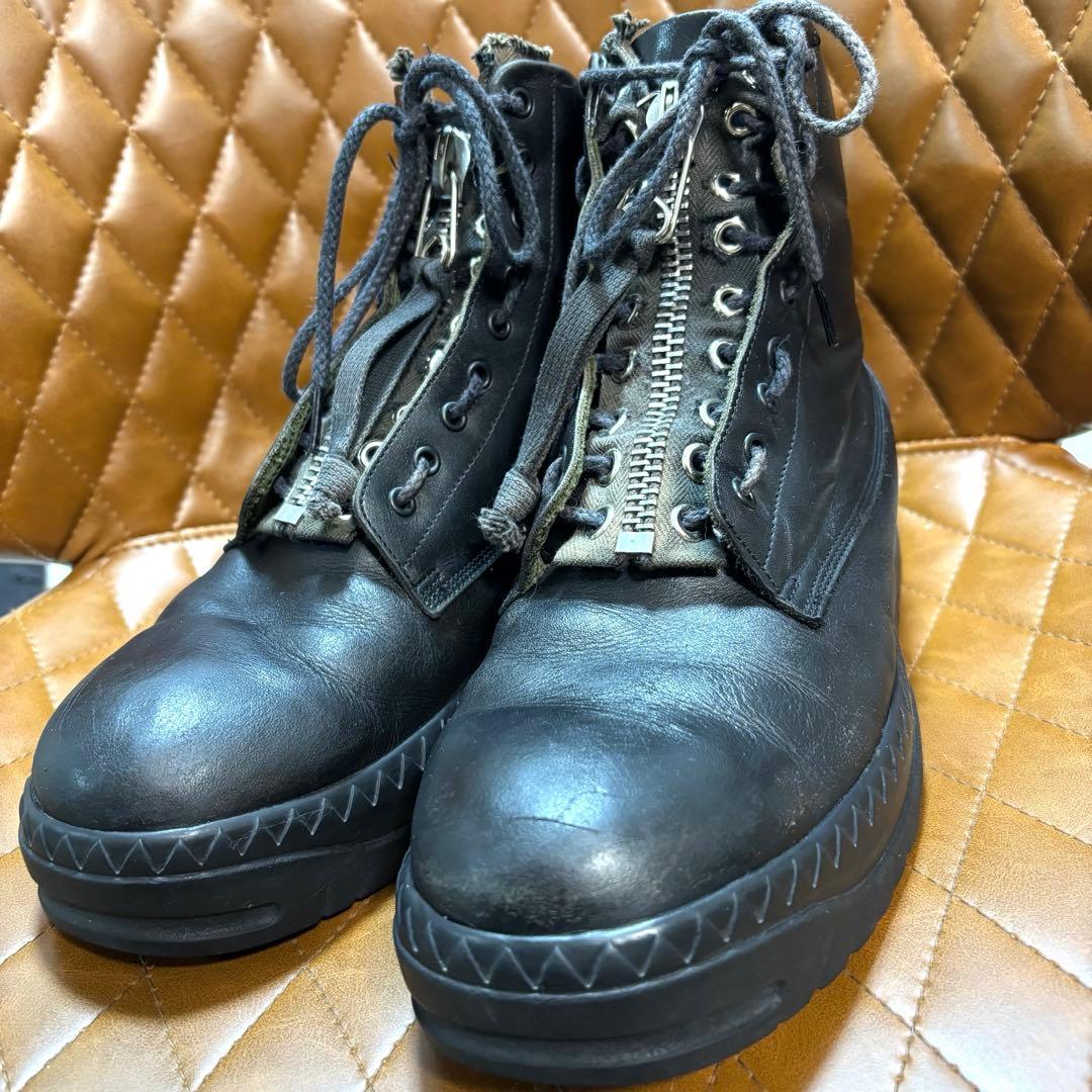 undercover scabジップブーツ　黒　レザー　XL アンダーカバー