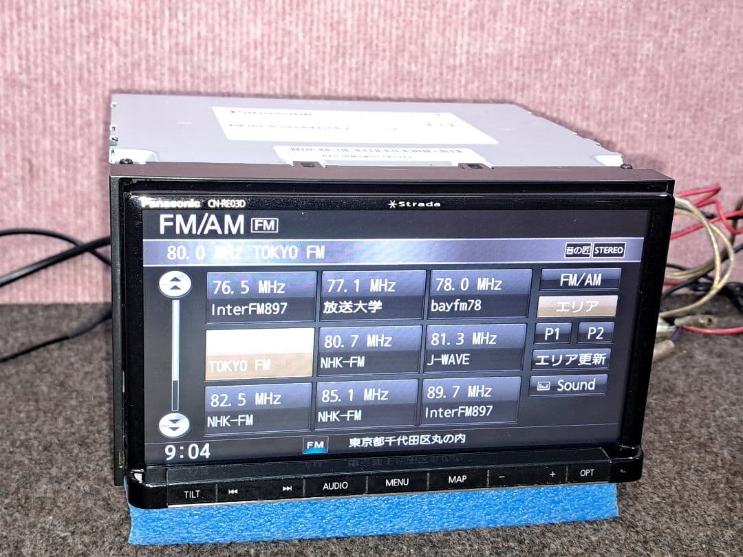 タッチ新品!★Strada CN-RE03D BT対応・DVD・地デジ★動作良好