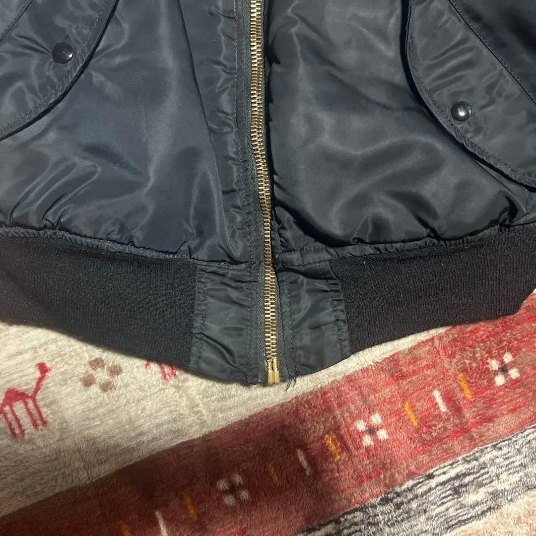 希少❗️90s alpha MA-1フライトジャケットusa製　ブラック