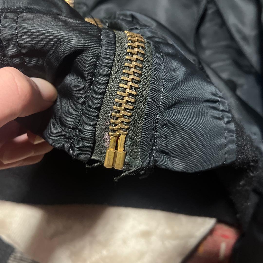 希少❗️90s alpha MA-1フライトジャケットusa製　ブラック