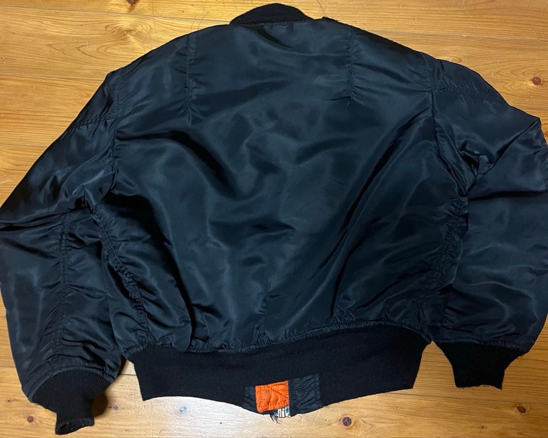 希少❗️90s alpha MA-1フライトジャケットusa製　ブラック