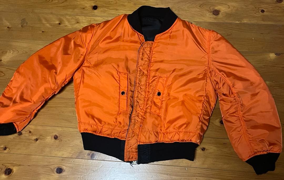 希少❗️90s alpha MA-1フライトジャケットusa製　ブラック