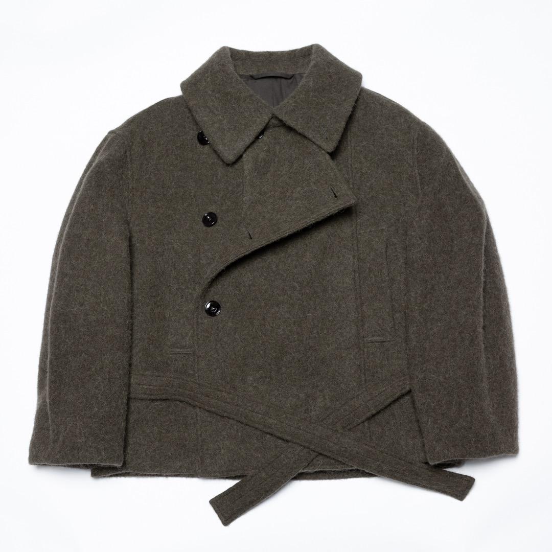 ジャケット・アウター LEMAIRE SHORT ASYMMETRICAL BATHROBE COAT