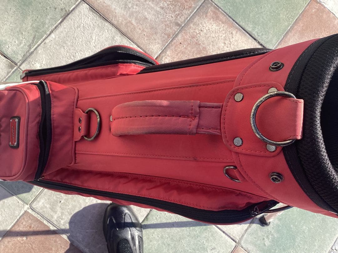 J.Lindeberg キャディバッグ 1997 EST. 371M レッド