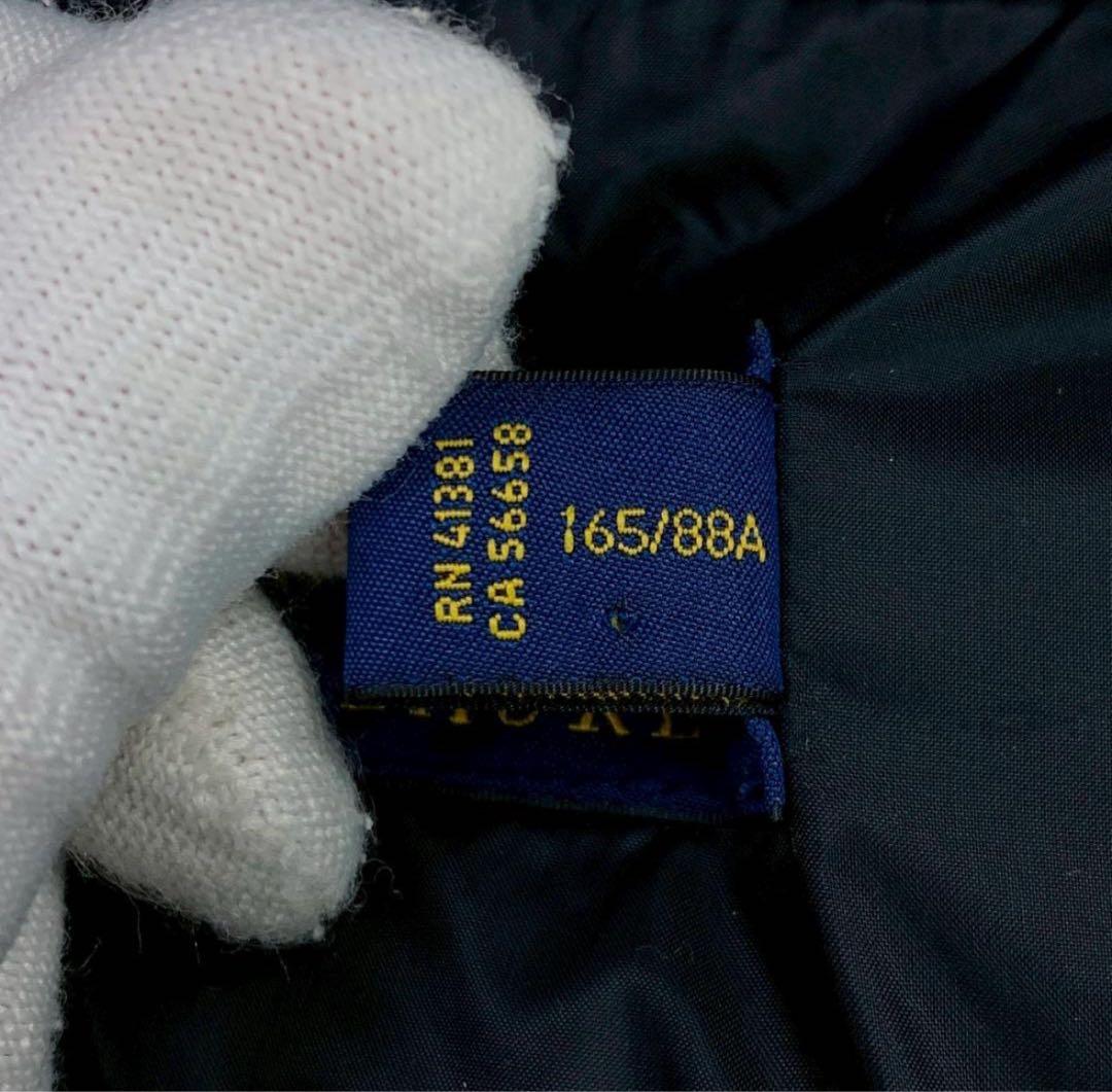 美品★ポロラルフローレン ダウンベスト ビッグポニー ブラック XS　D986