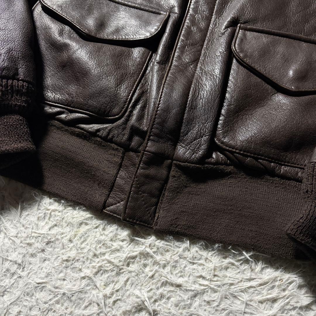 【雰囲気抜群】COOPER フライトジャケット A-2 ゴートスキン　40