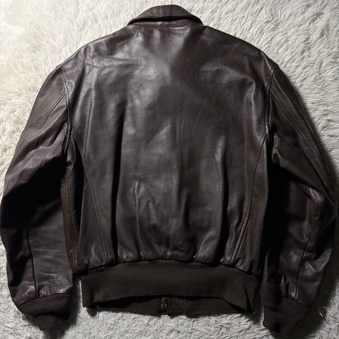 【雰囲気抜群】COOPER フライトジャケット A-2 ゴートスキン　40