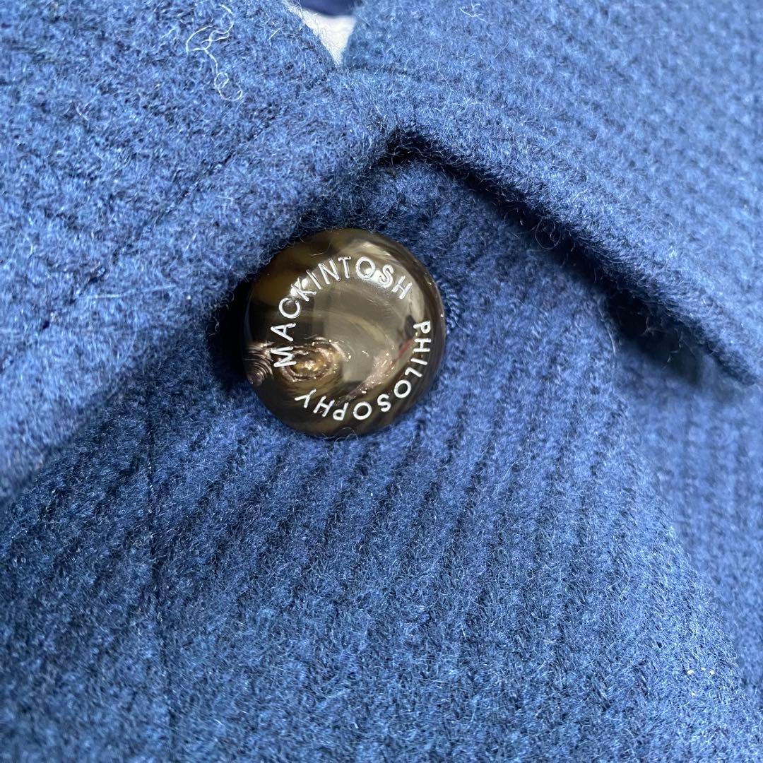 美品✨ マッキントッシュフィロソフィー　アンゴラ混　ウールコート　比翼仕立て